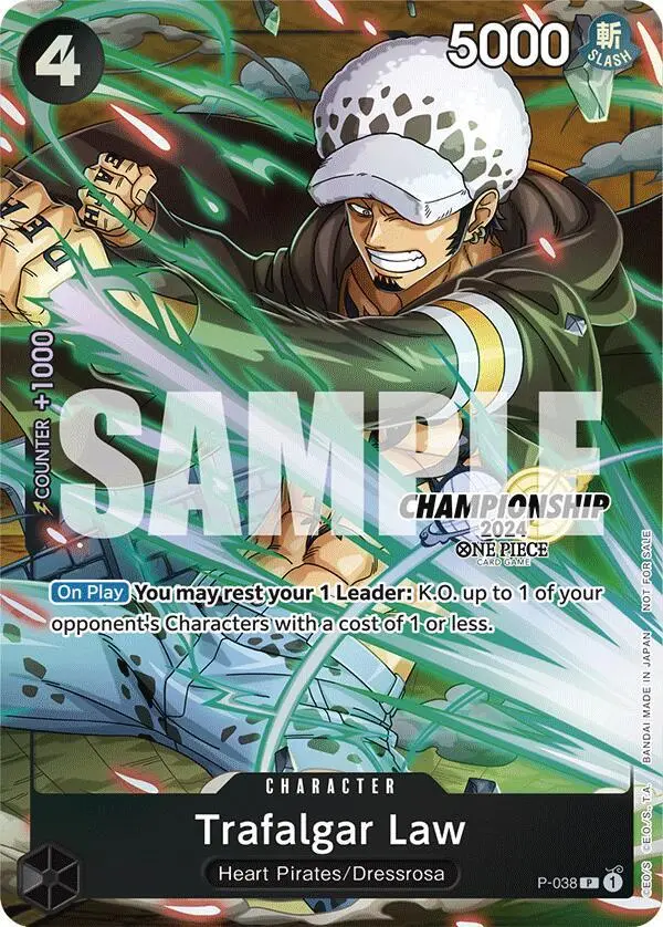 Trafalgar Law (CS 2024 Event Pack Finalist), One Piece Promotion Cards P-038