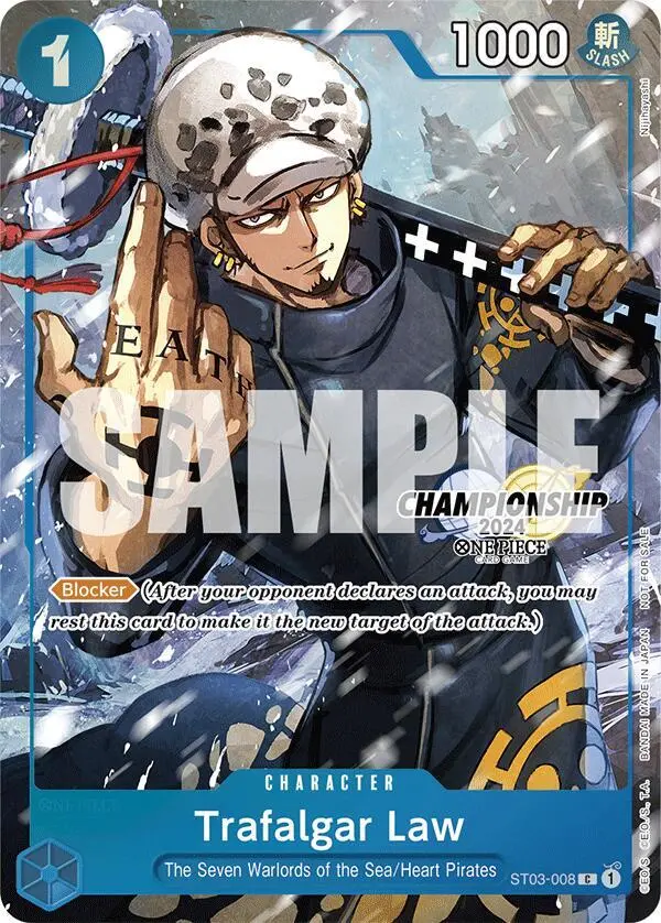 Trafalgar Law (CS 2024 Event Pack Finalist), One Piece Promotion Cards ST03-008