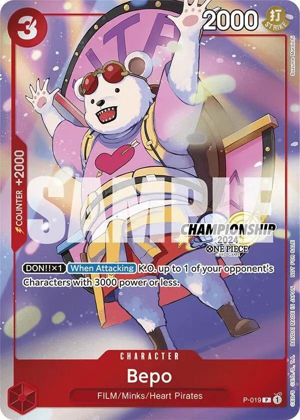Bepo (CS 2024 Celebration Pack), One Piece Promotion Cards P-019