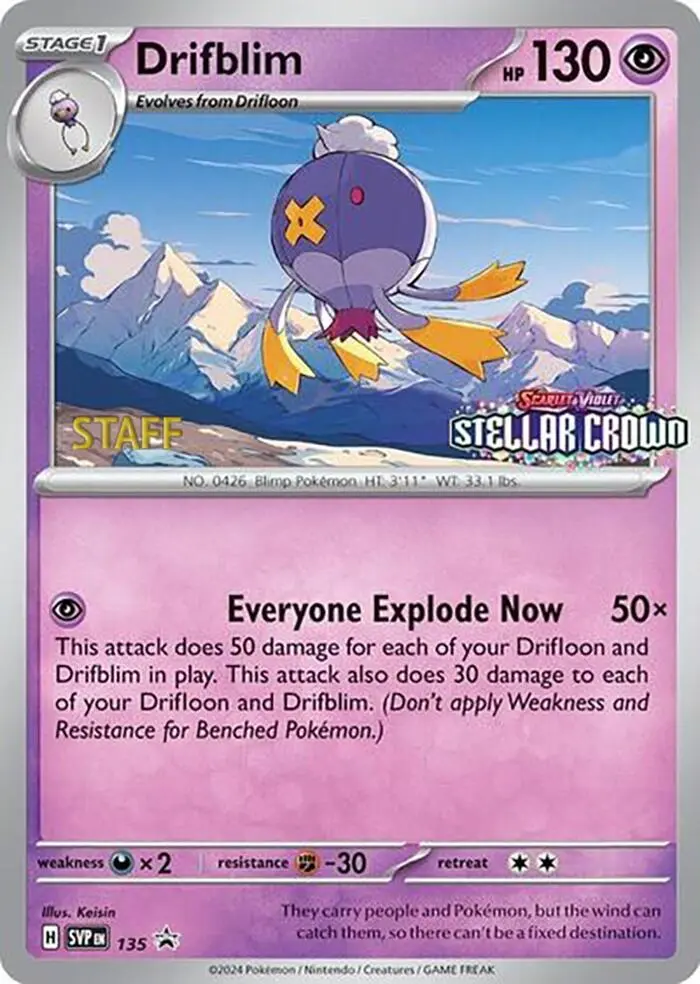Drifblim, SVP Black Star Promos 135
