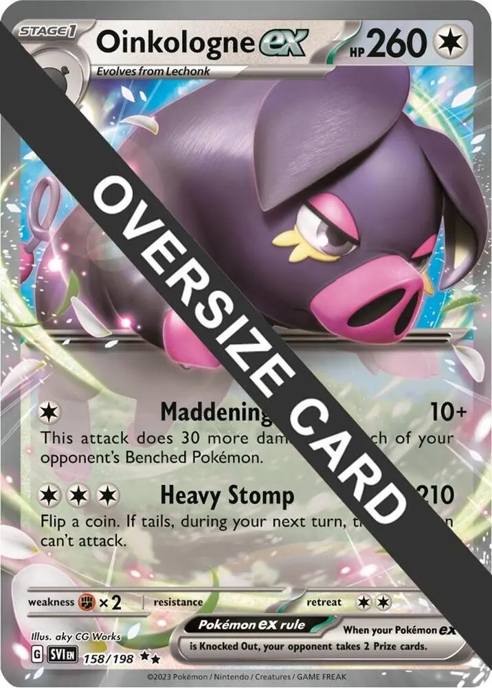 Oinkologne ex, Jumbo cards 158/198