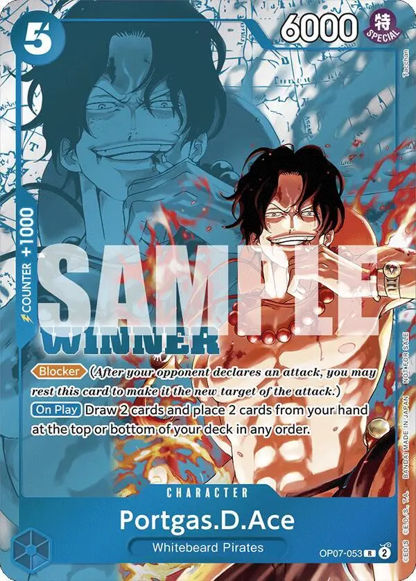 Portgas.D.Ace (Winner Pack 2024 Oct.-Dec.), One Piece Promotion Cards OP07-053