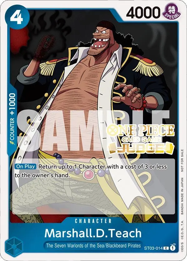 Marshall.D.Teach (Judge Pack Vol. 4), One Piece Promotion Cards ST03-014