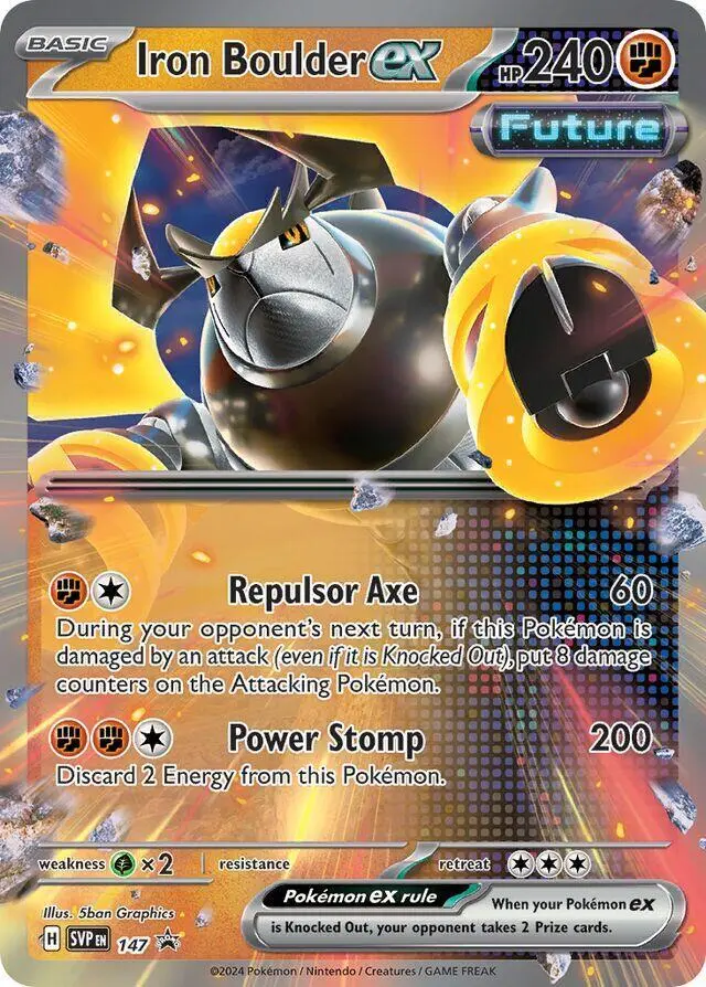 Iron Boulder ex, SVP Black Star Promos 147/225