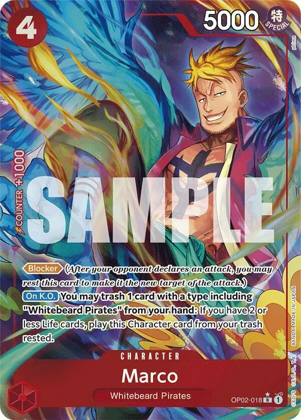 Marco (Alt Art), Premium Booster -The Best- OP02-018