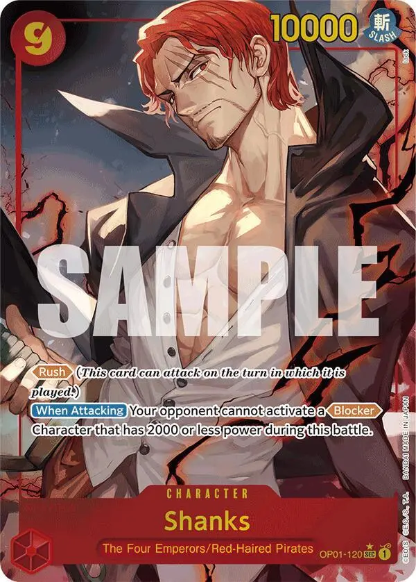 Shanks (Alt Art), Premium Booster -The Best- OP01-120
