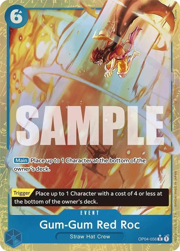 Gum-Gum Red Roc (Alt Art), Premium Booster -The Best- OP04-056