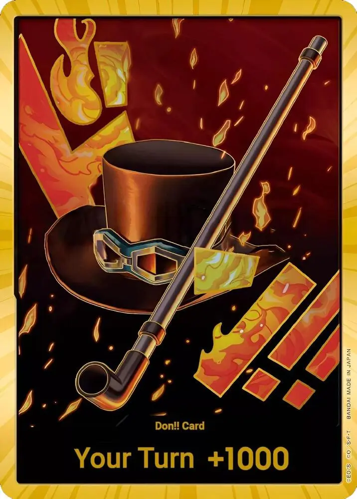 DON!! Card (Sabo Gold), Premium Booster -The Best- DON!!