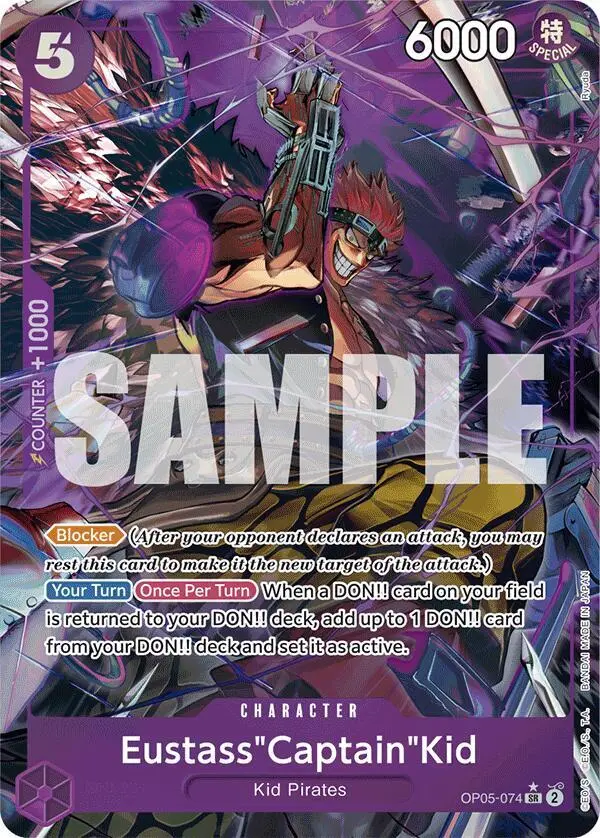 Eustass"Captain"Kid (Alt Art), Premium Booster -The Best- OP05-074
