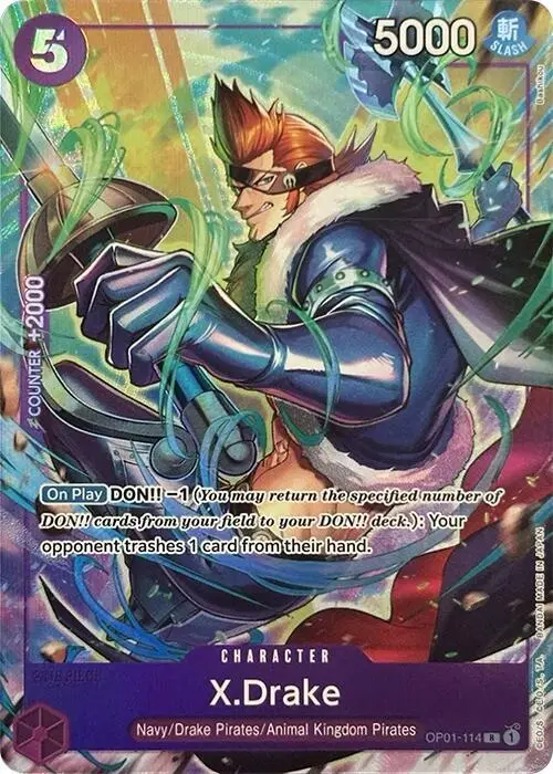 X.Drake (Premium Card Collection -Best Selection Vol. 2-), One Piece Promotion Cards OP01-114
