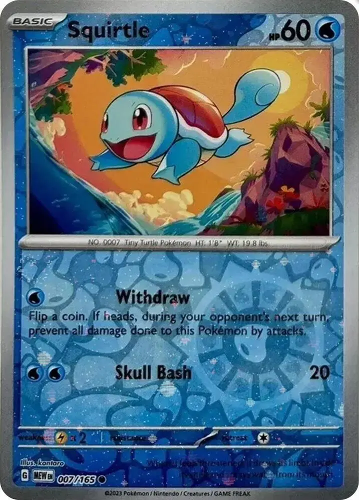 Squirtle, Miscellaneous Cards & Products 007/165