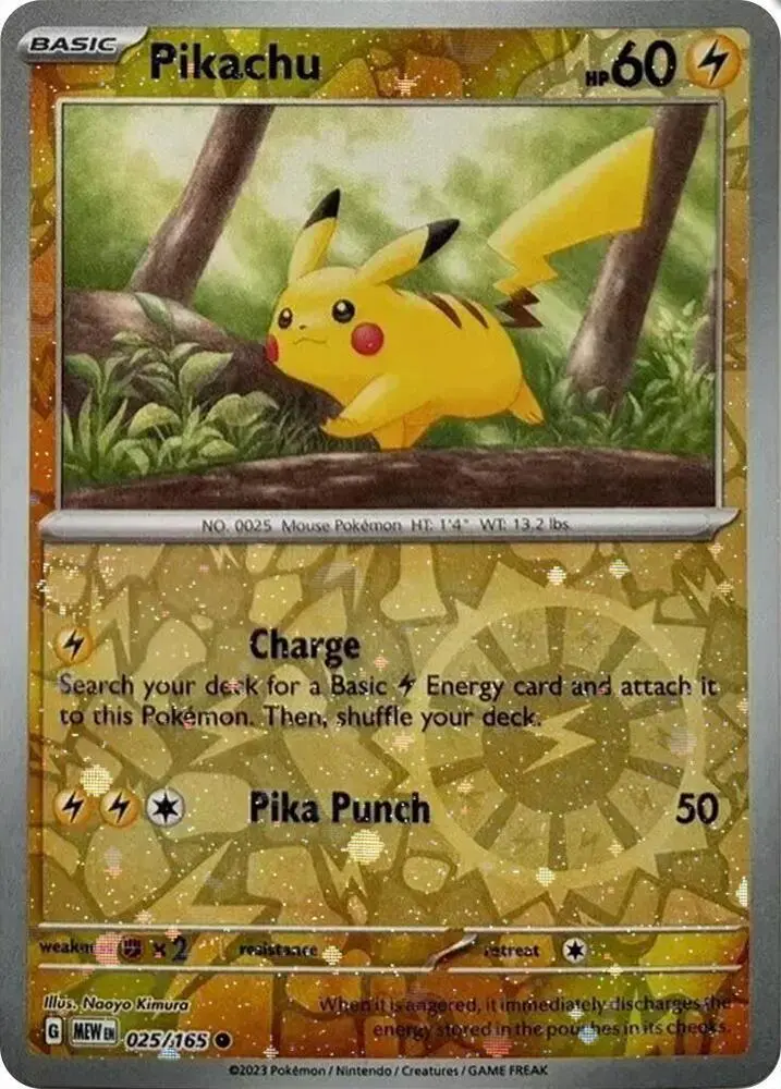 Pikachu, Miscellaneous Cards & Products 025/165