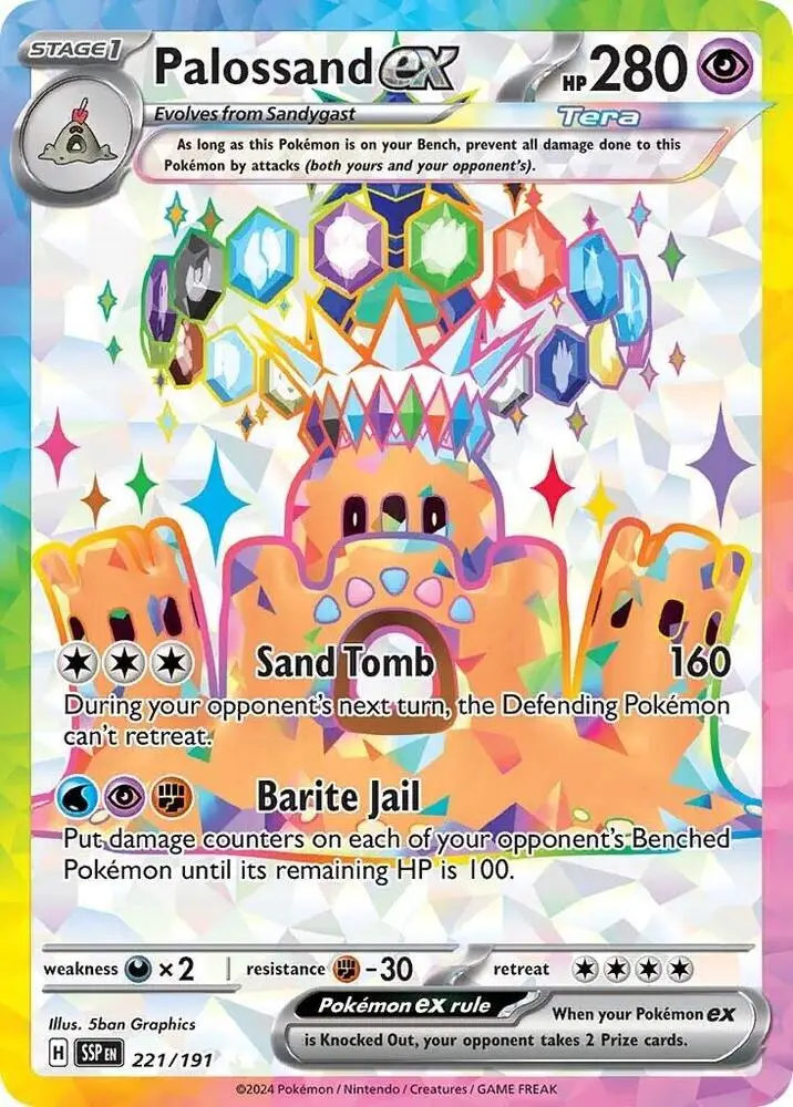 Palossand ex, Surging Sparks 221/191