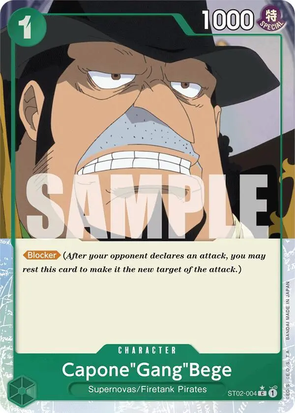 Capone"Gang"Bege (Full Art), Premium Booster -The Best- ST02-004
