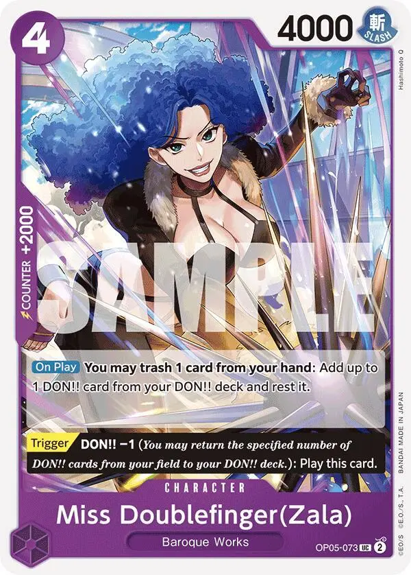 Miss Doublefinger (Zala Reprint), Premium Booster -The Best- OP05-073