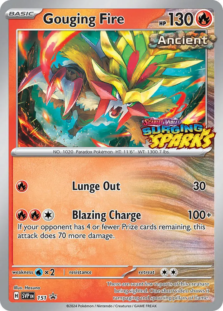 Gouging Fire, SVP Black Star Promos 151/225