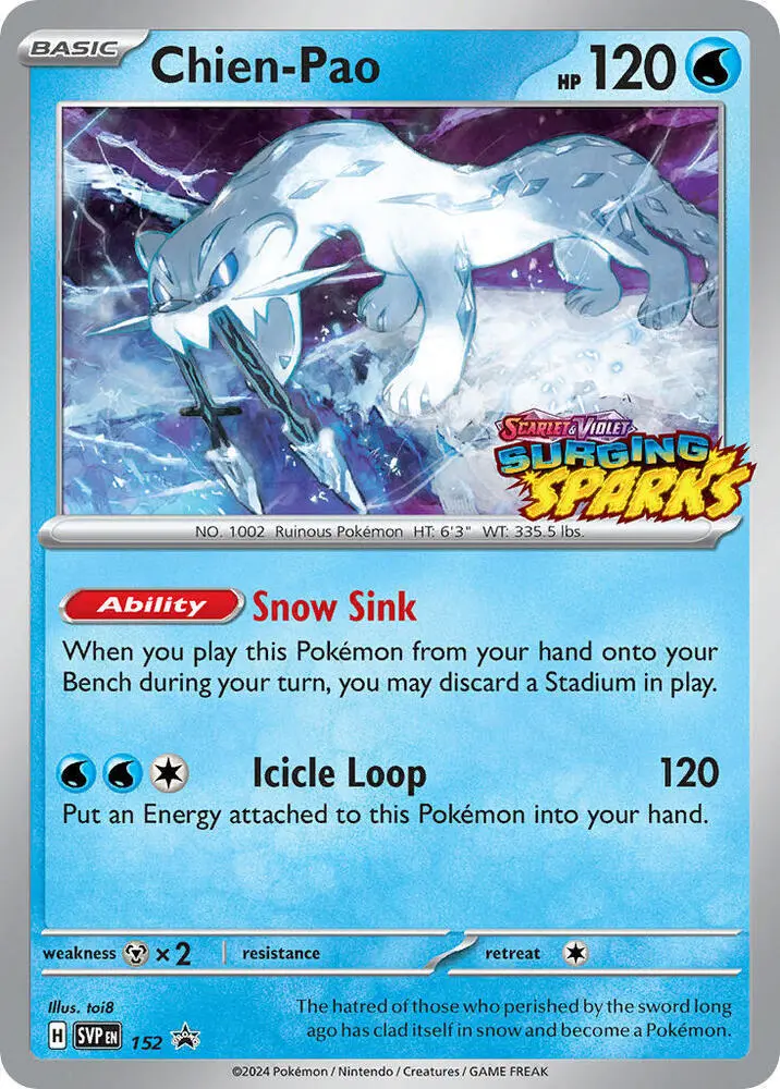 Chien-Pao, SVP Black Star Promos 152/225