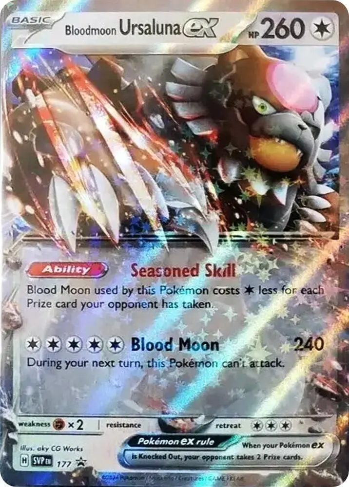 Bloodmoon Ursaluna ex, SVP Black Star Promos 177/225