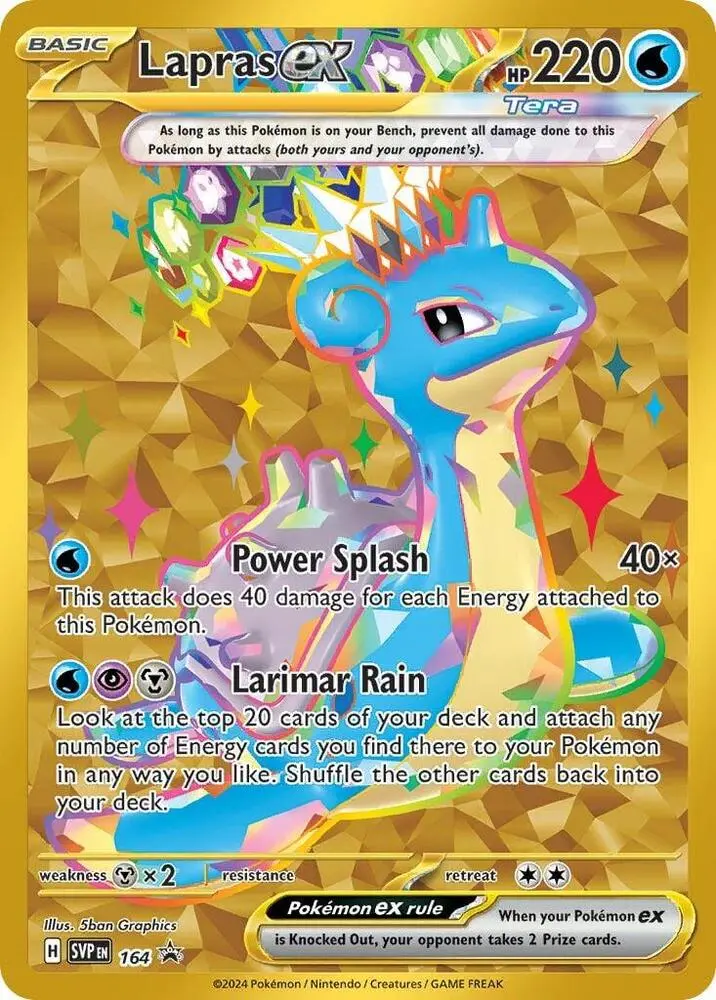 Lapras ex, SVP Black Star Promos 164/225