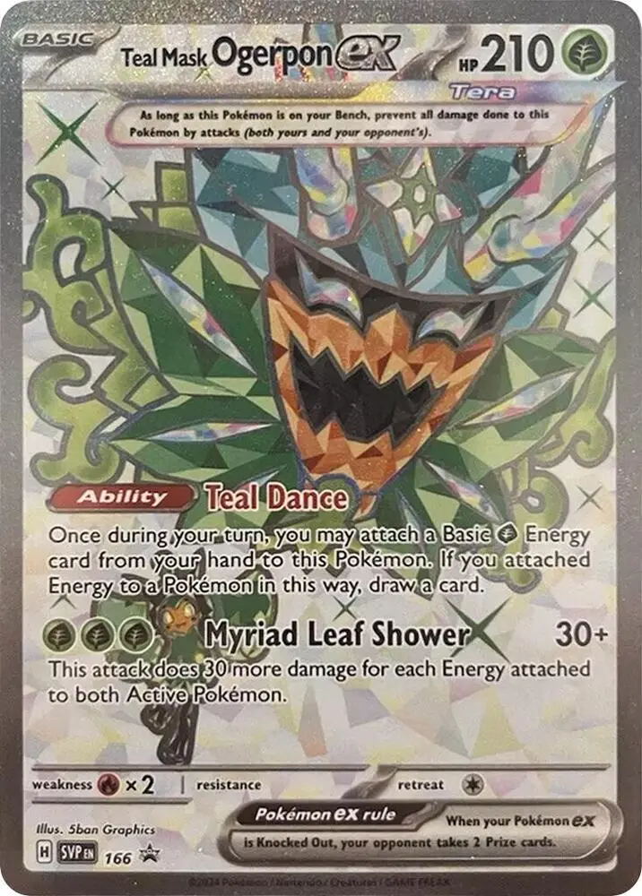Teal Mask Ogerpon ex, SVP Black Star Promos 166/225
