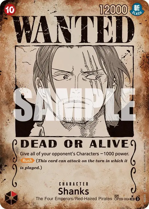 Shanks (Wanted Poster), Emperors in the New World OP09-004