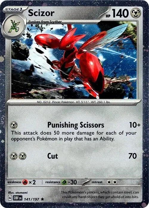 Scizor, Miscellaneous Cards & Products 141/197