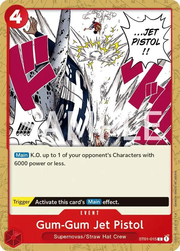 Gum-Gum Jet Pistol, Revision Pack Cards ST01-015