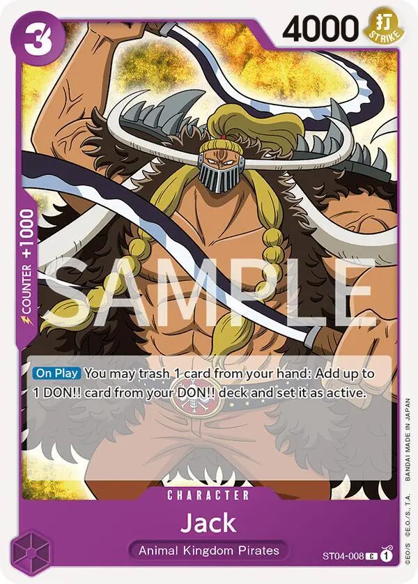 Jack, Revision Pack Cards ST04-008