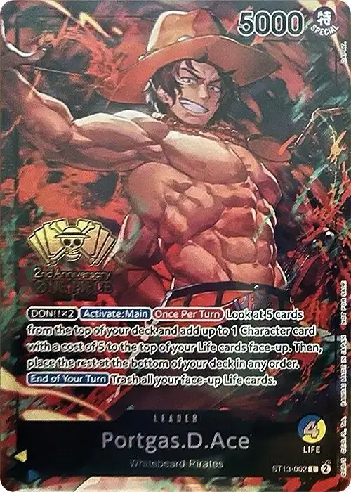 Portgas.D.Ace (2nd Anniversary Tournament), One Piece Promotion Cards ST13-002