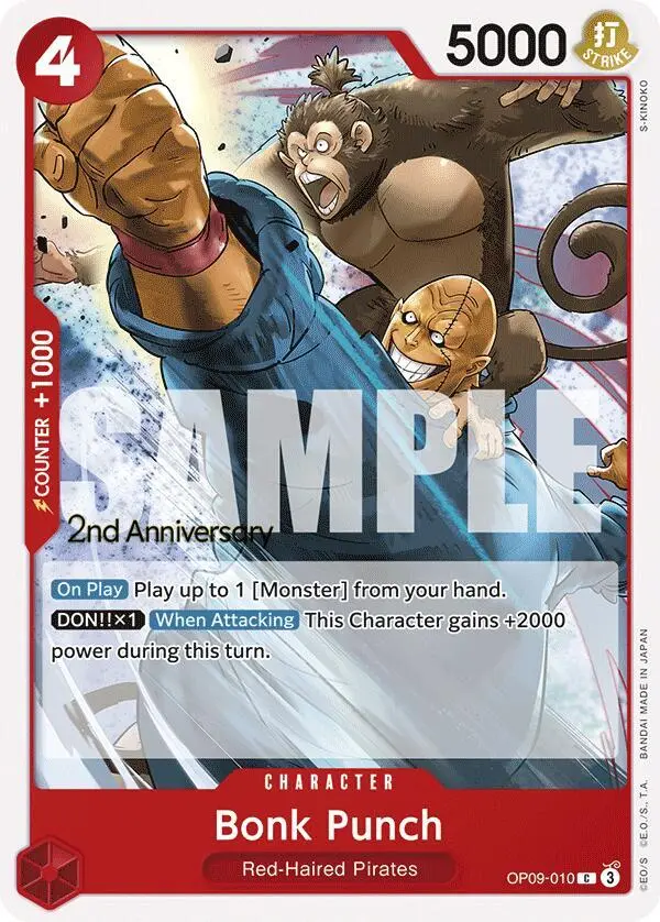 Bonk Punch, Emperors in the New World: 2nd Anniversary Tournament Cards OP09-010