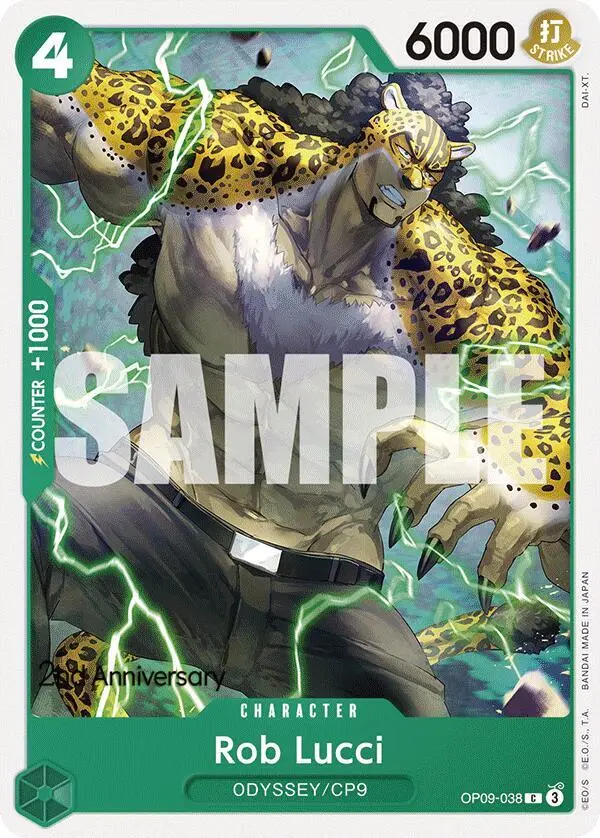 Rob Lucci, Emperors in the New World: 2nd Anniversary Tournament Cards OP09-038