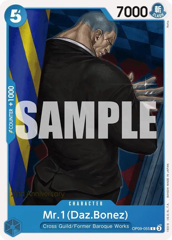 Mr.1 (Daz.Bonez), Emperors in the New World: 2nd Anniversary Tournament Cards OP09-055