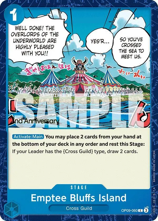 Emptee Bluffs Island, Emperors in the New World: 2nd Anniversary Tournament Cards OP09-060