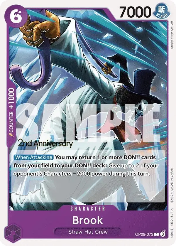 Brook, Emperors in the New World: 2nd Anniversary Tournament Cards OP09-073