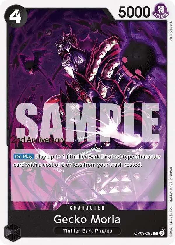 Gecko Moria, Emperors in the New World: 2nd Anniversary Tournament Cards OP09-085