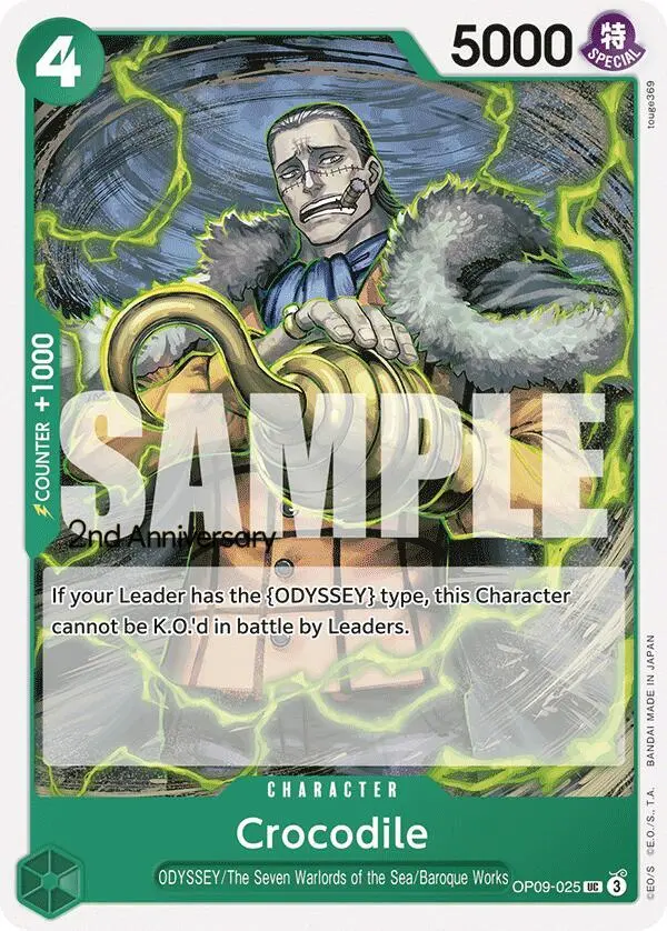 Crocodile, Emperors in the New World: 2nd Anniversary Tournament Cards OP09-025
