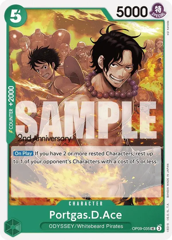 Portgas.D.Ace, Emperors in the New World: 2nd Anniversary Tournament Cards OP09-035