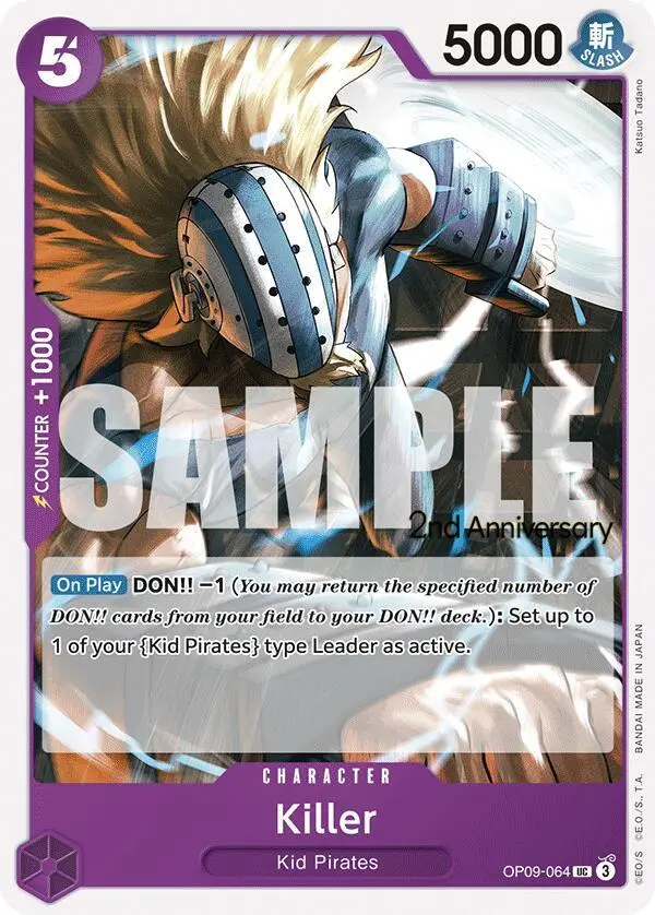 Killer, Emperors in the New World: 2nd Anniversary Tournament Cards OP09-064