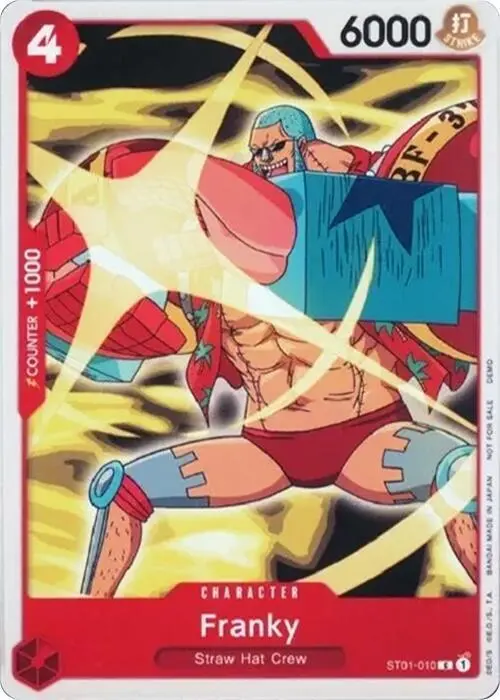 Franky, One Piece Demo Deck Cards ST01-010