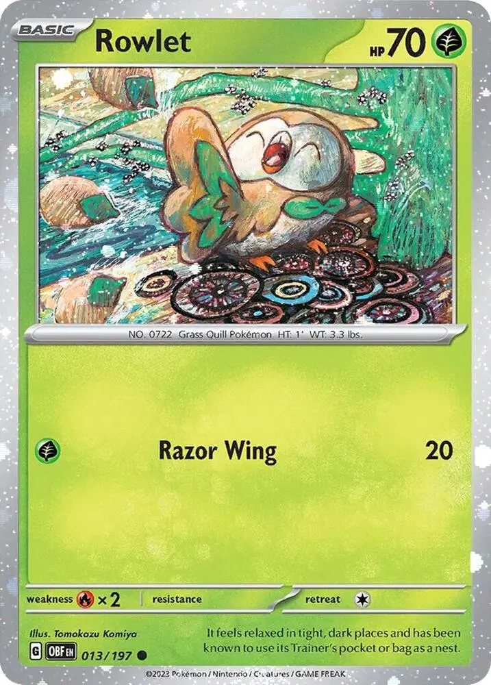 Rowlet, Miscellaneous Cards & Products 013/197