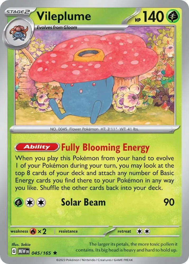 Vileplume, Deck Exclusives 045/165
