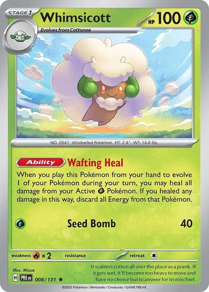 Whimsicott, Prismatic Evolutions 008/131