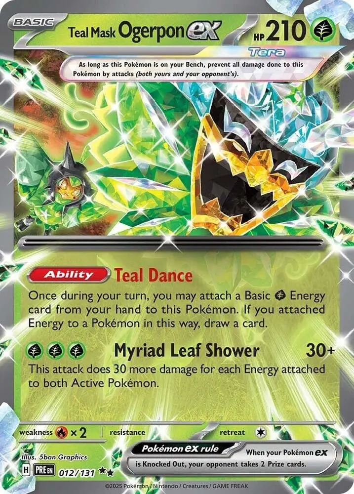 Teal Mask Ogerpon ex, Prismatic Evolutions 012/131