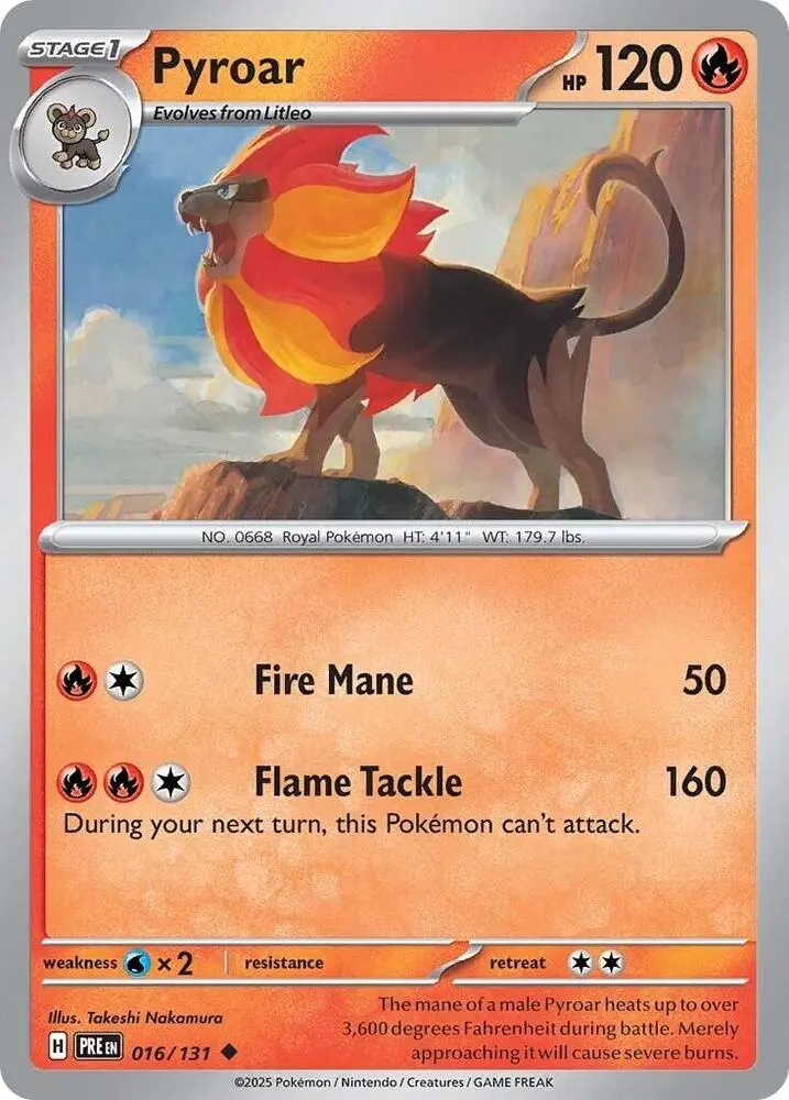 Pyroar, Prismatic Evolutions 016/131