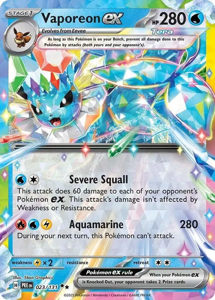 Vaporeon ex, Prismatic Evolutions 023/131