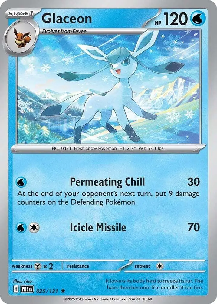 Glaceon, Prismatic Evolutions 025/131