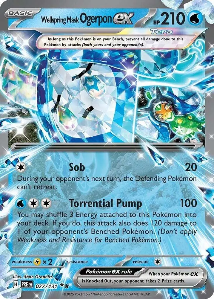 Wellspring Mask Ogerpon ex, Prismatic Evolutions 027/131