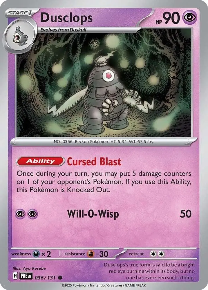 Dusclops, Prismatic Evolutions 036/131