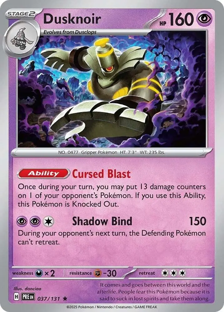 Dusknoir, Prismatic Evolutions 037/131