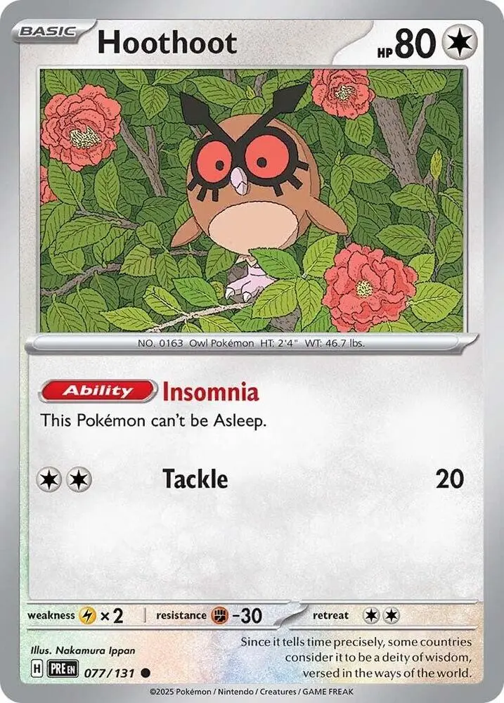 Hoothoot, Prismatic Evolutions 077/131